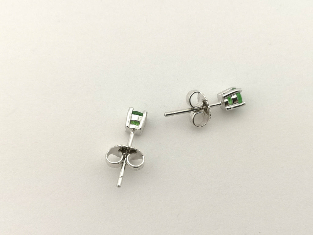 Tsavorit Ohrstecker – 925 Silber, facettiert, Kenia – Bild 4