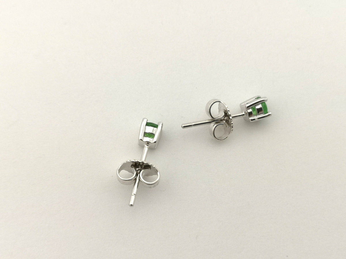 Tsavorit Ohrstecker – 925 Silber, facettiert, Kenia – Bild 4