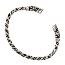 Gotland Wikinger-Armreif aus versilberter Bronze