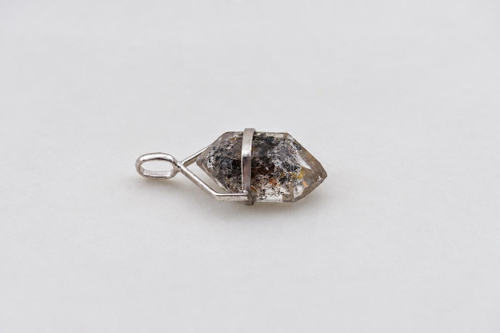 Herkimer-Diamant Bergkristall Anhänger – Ansicht 3
