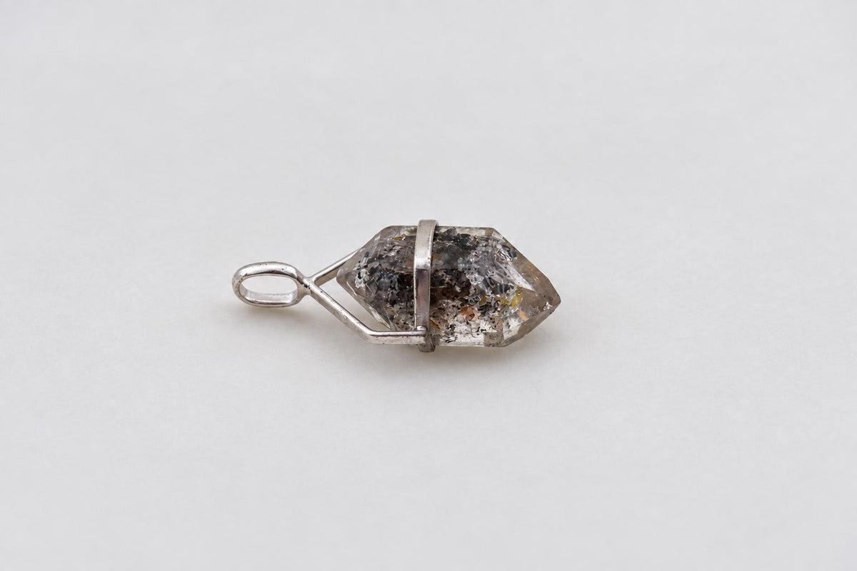 Herkimer-Diamant Bergkristall Anhänger – Ansicht 3