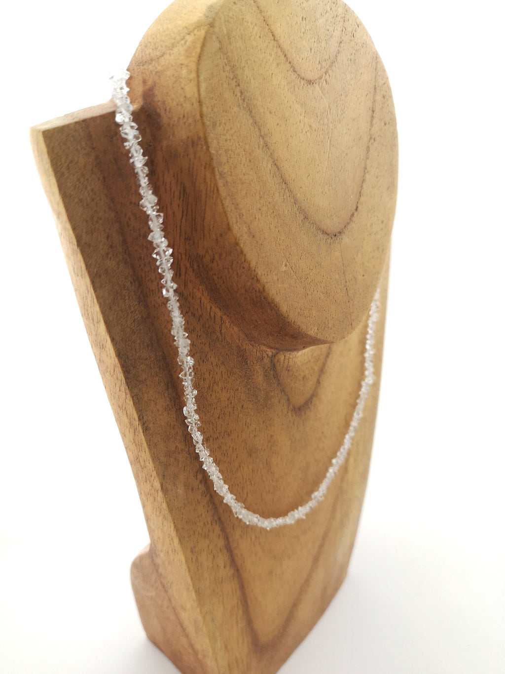 Herkimer Diamant Kette – Bergkristall Doppelender, 925 Silber – Bild 3