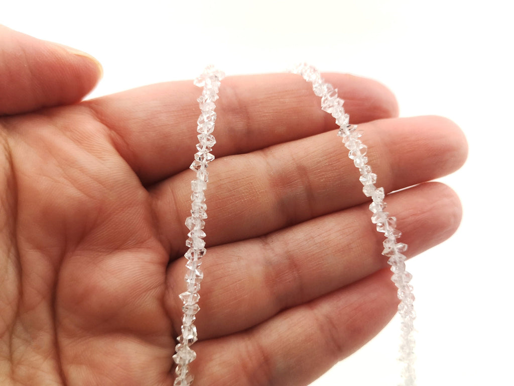 Herkimer Diamant Kette – Bergkristall Doppelender, 925 Silber – Bild 5