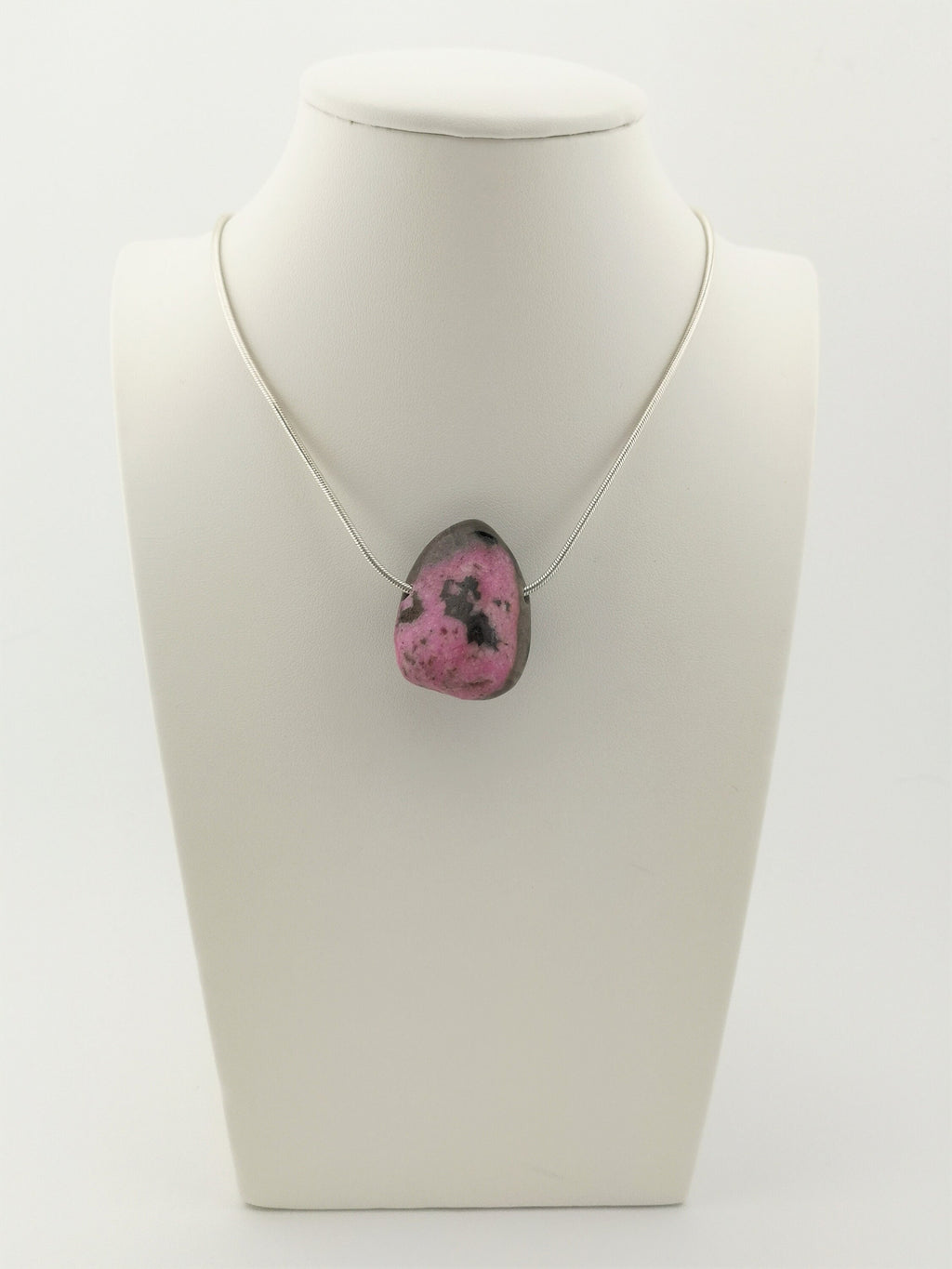 Kobaltdolomit Anhänger gebohrt – pinkfarbener Naturstein aus DR Kongo – 31 × 24 × 18 mm – Ansicht 6