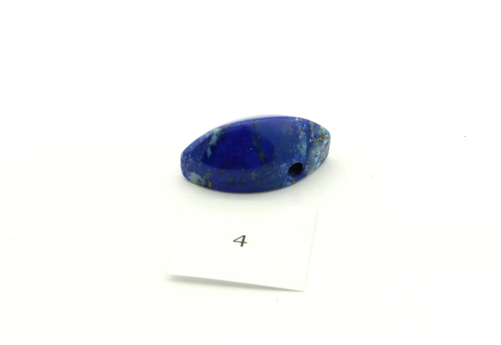 Lapis Lazuli Anhänger gebohrt – Navette aus Afghanistan – Bild 8