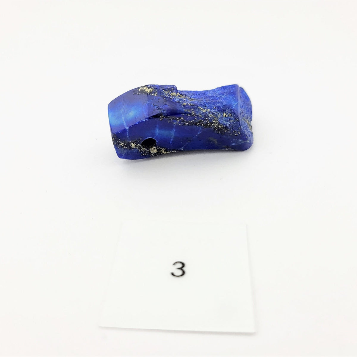 Lapis Lazuli Anhänger gebohrt – roh und poliert – Stein Nr. 2 oder 4 aus Afghanistan – Bild 5