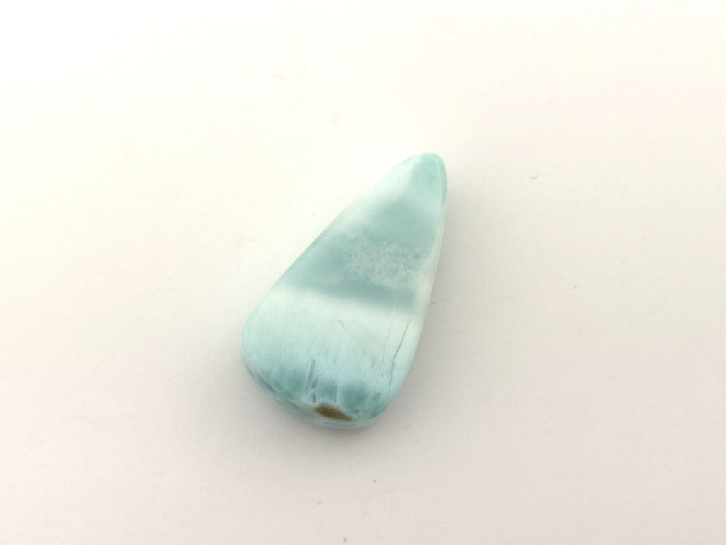 Larimar Anhänger 79,9 ct – AAA Pektolith, quergebohrtes blaues Unikat aus der Dominikanischen Republik | LAR384 – Ansicht 3
