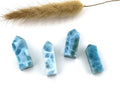 Larimar Mini-Obelisk Unikate – polierter Pektolith – Ansicht 1