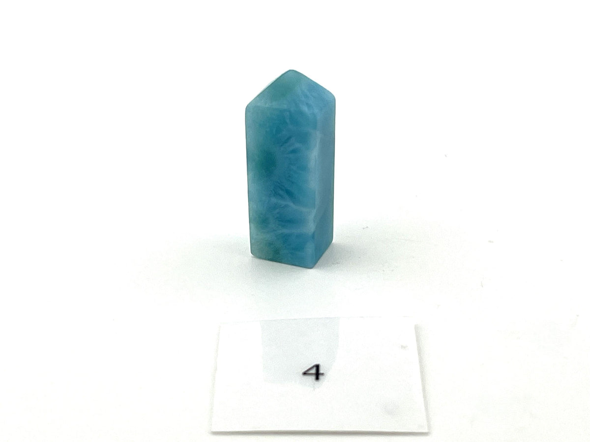 Larimar Mini-Obelisk Unikate – polierter Pektolith – Ansicht 7