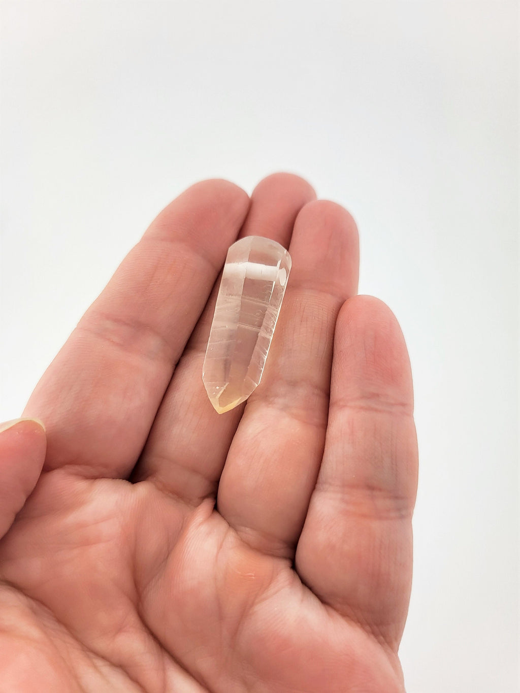 Lemurian Seed Anhänger – gebohrte Bergkristall-Naturspitze aus Brasilien – Bild 5