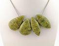Lizardit Anhänger gebohrt – norwegische Jade, ungefärbter Serpentin – Bild 1