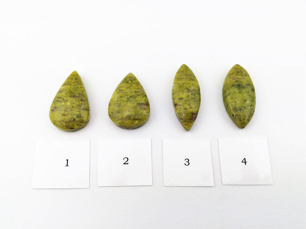 Lizardit Anhänger gebohrt – norwegische Jade, ungefärbter Serpentin – Bild 5