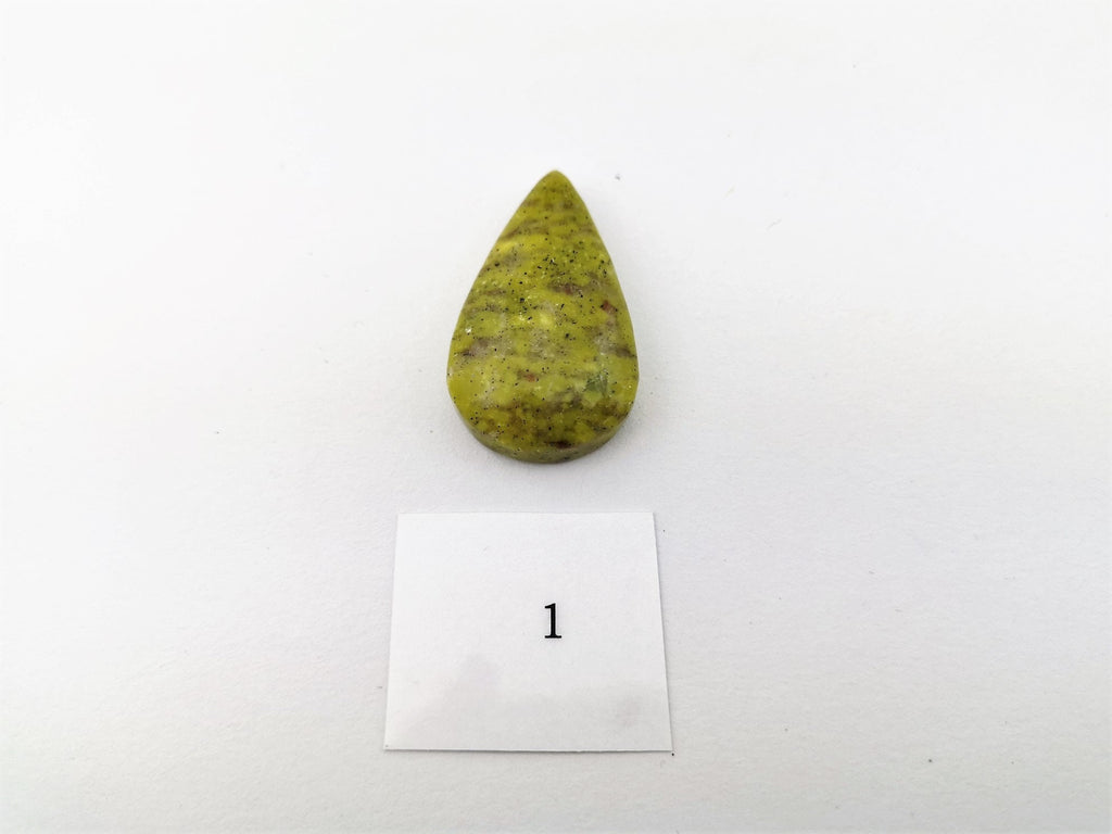 Lizardit Anhänger gebohrt – norwegische Jade, ungefärbter Serpentin – Bild 6