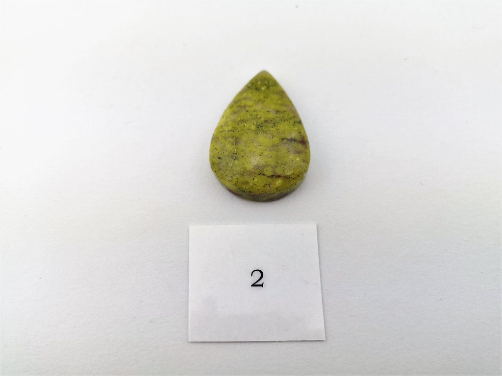 Lizardit Anhänger gebohrt – norwegische Jade, ungefärbter Serpentin – Bild 7