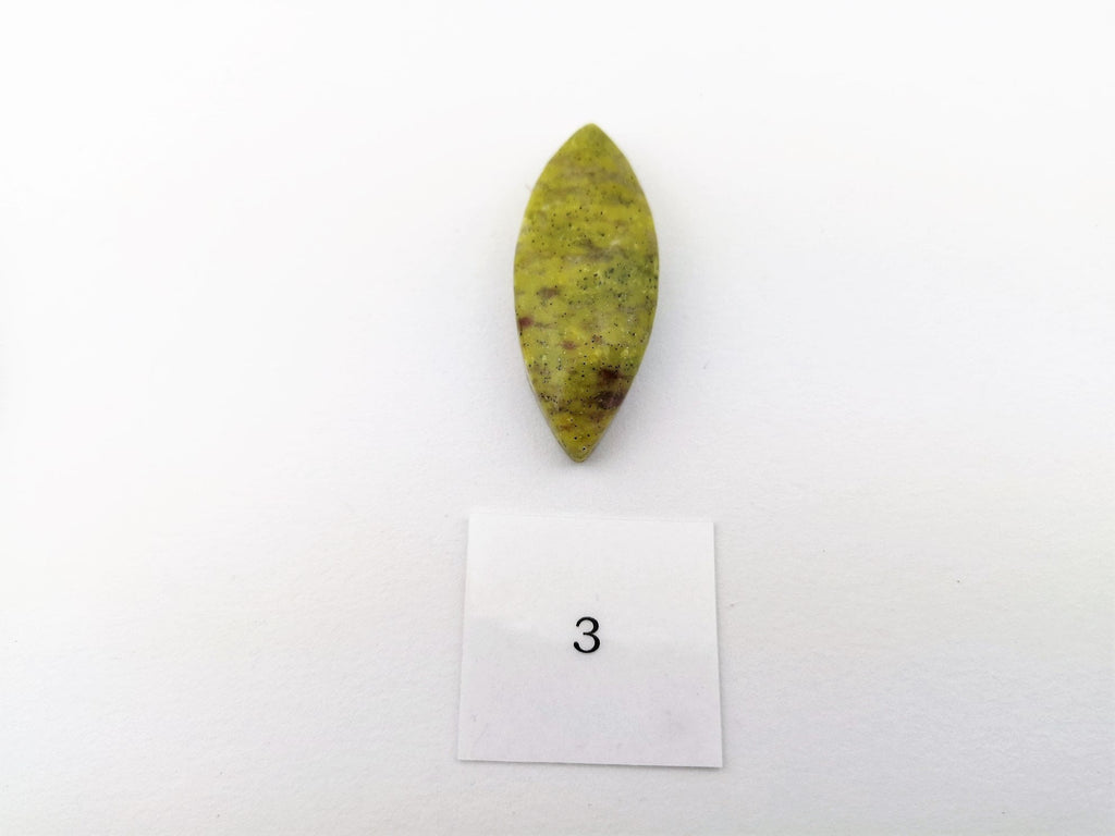 Lizardit Anhänger gebohrt – norwegische Jade, ungefärbter Serpentin – Bild 8