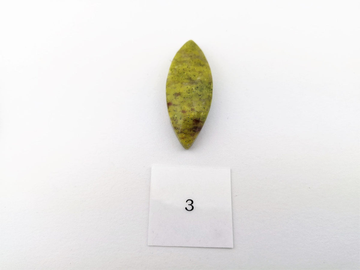Lizardit Anhänger gebohrt – norwegische Jade, ungefärbter Serpentin – Bild 8
