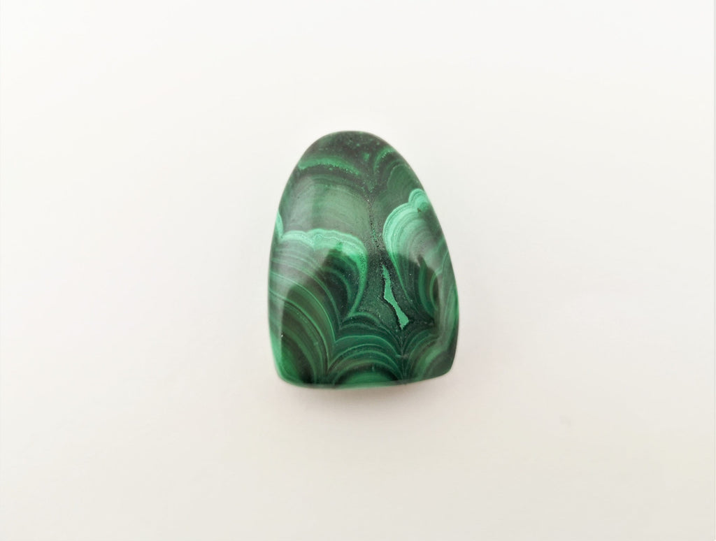 Malachit Anhänger gebohrt – grüner Naturstein mit Bänderung, AAA Qualität, ca. 35 × 25 mm – Bild 6