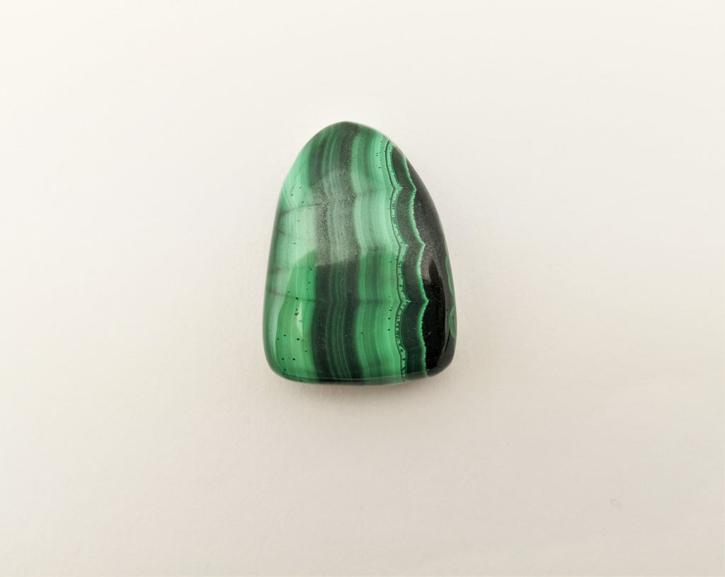 Malachit Anhänger gebohrt – grüner Naturstein mit Bänderung, AAA Qualität, ca. 35 × 25 mm – Bild 7