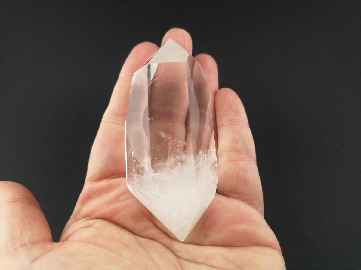 Bergkristall Doppelender – poliert, 90 g, Madagaskar – Ansicht 7
