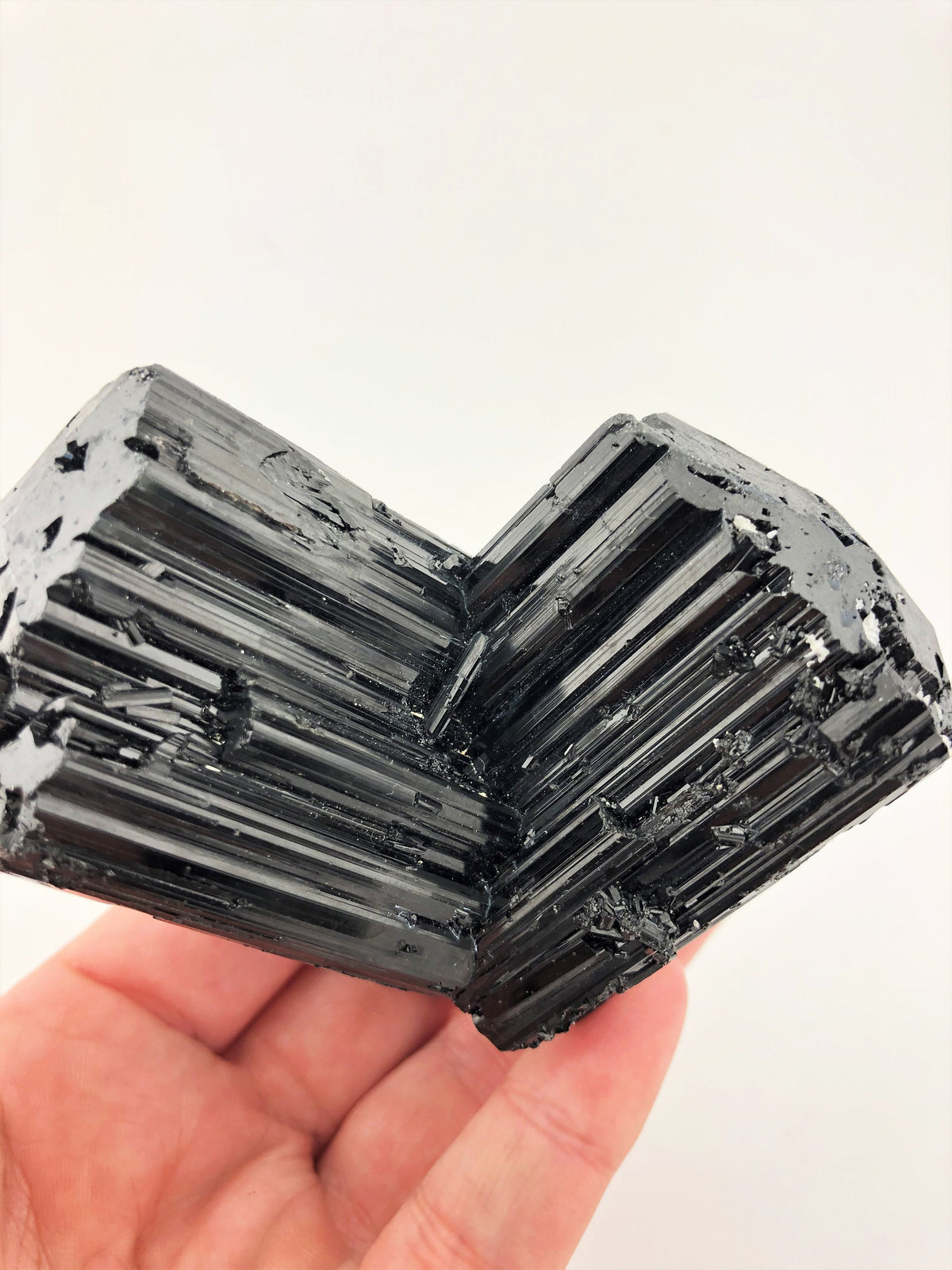 Schwarzer Turmalin Doppelkristall – Schörl AA, 279 g, Namibia – Ansicht 10