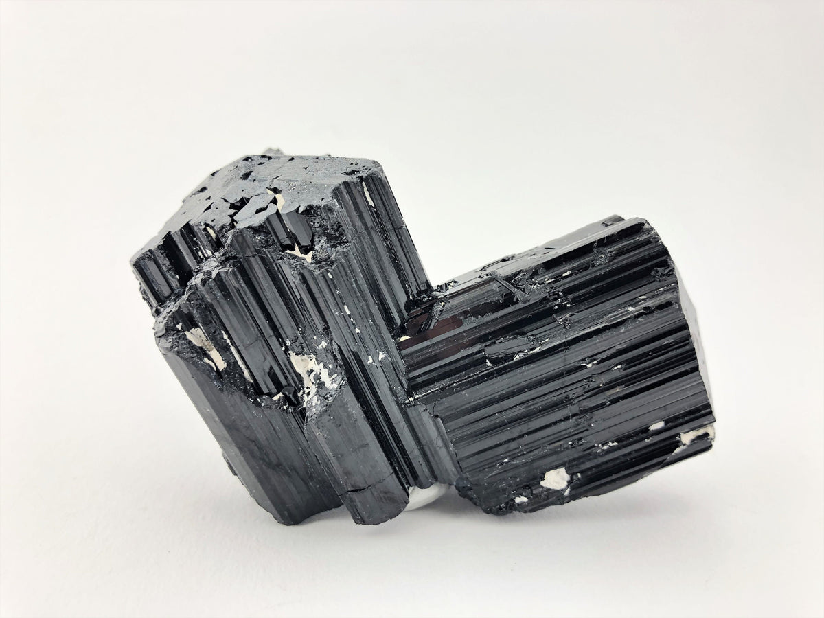 Schwarzer Turmalin Doppelkristall – Schörl AA, 279 g, Namibia – Ansicht 2