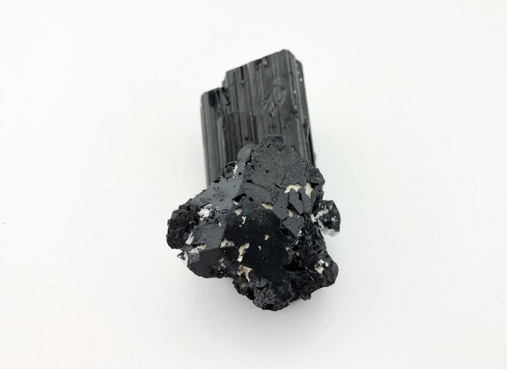 Schwarzer Turmalin Doppelkristall – Schörl AA, 279 g, Namibia – Ansicht 4