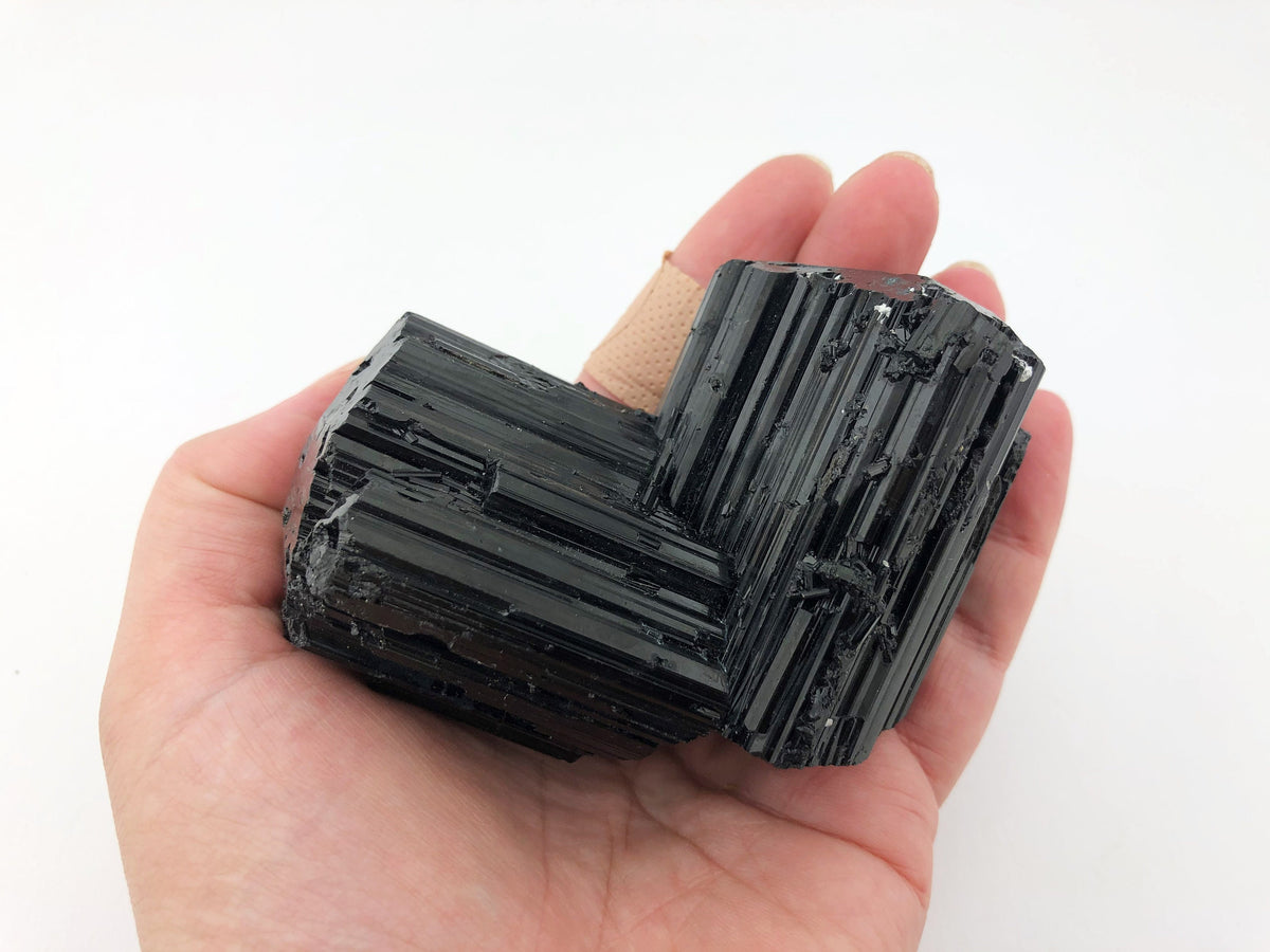 Schwarzer Turmalin Doppelkristall – Schörl AA, 279 g, Namibia – Ansicht 7