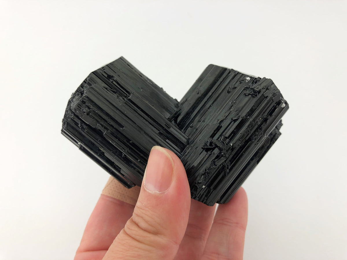 Schwarzer Turmalin Doppelkristall – Schörl AA, 279 g, Namibia – Ansicht 8