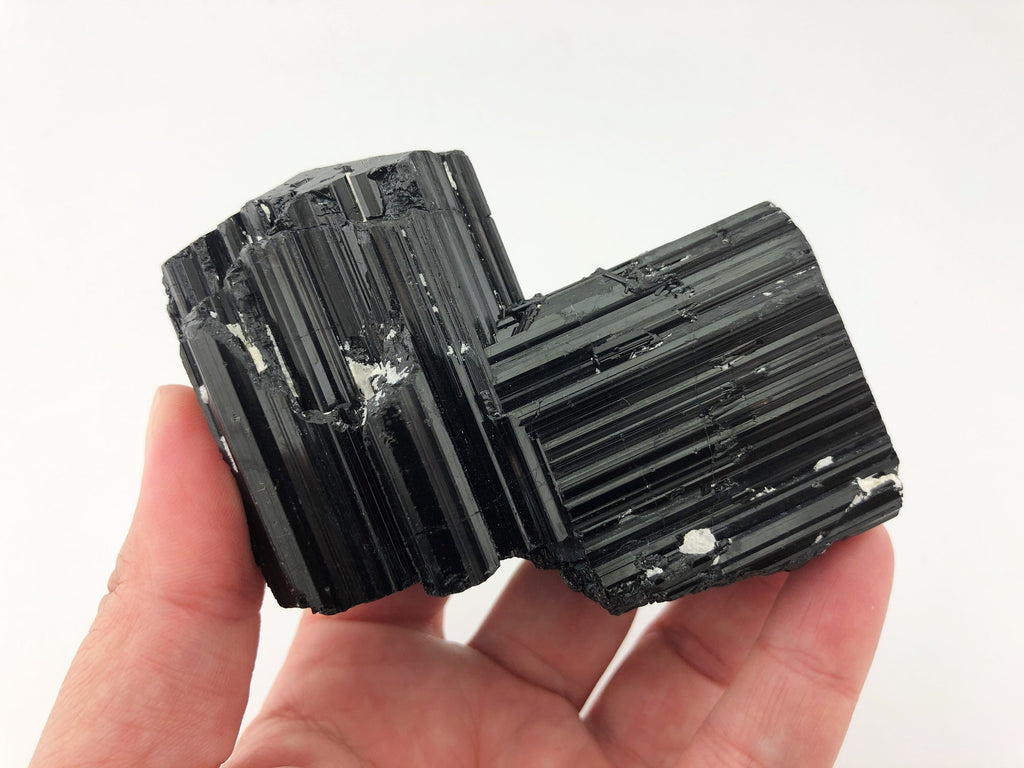 Schwarzer Turmalin Doppelkristall – Schörl AA, 279 g, Namibia – Ansicht 9