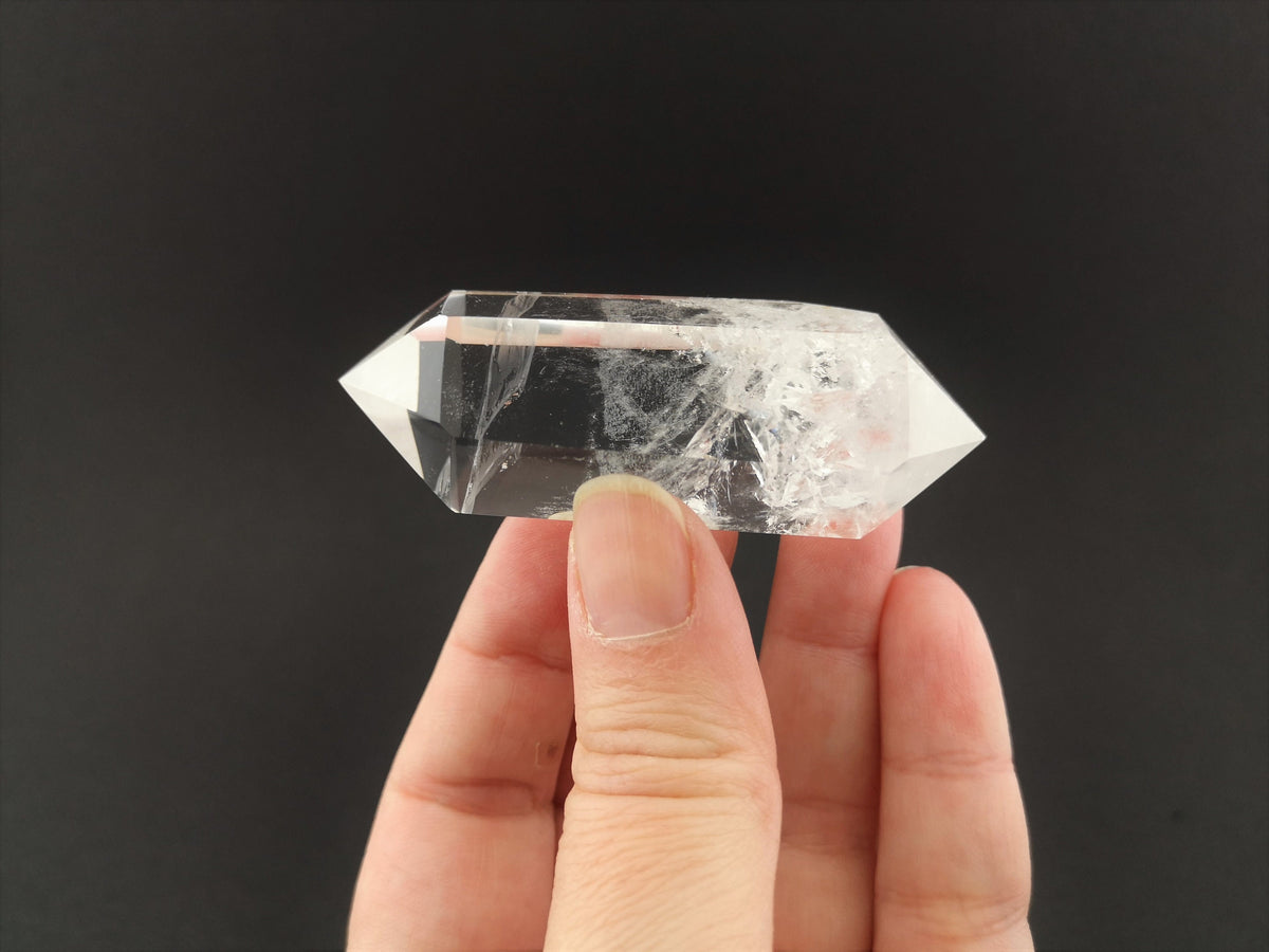 Bergkristall Doppelender – poliert, 45,2 g, Madagaskar – Ansicht 10