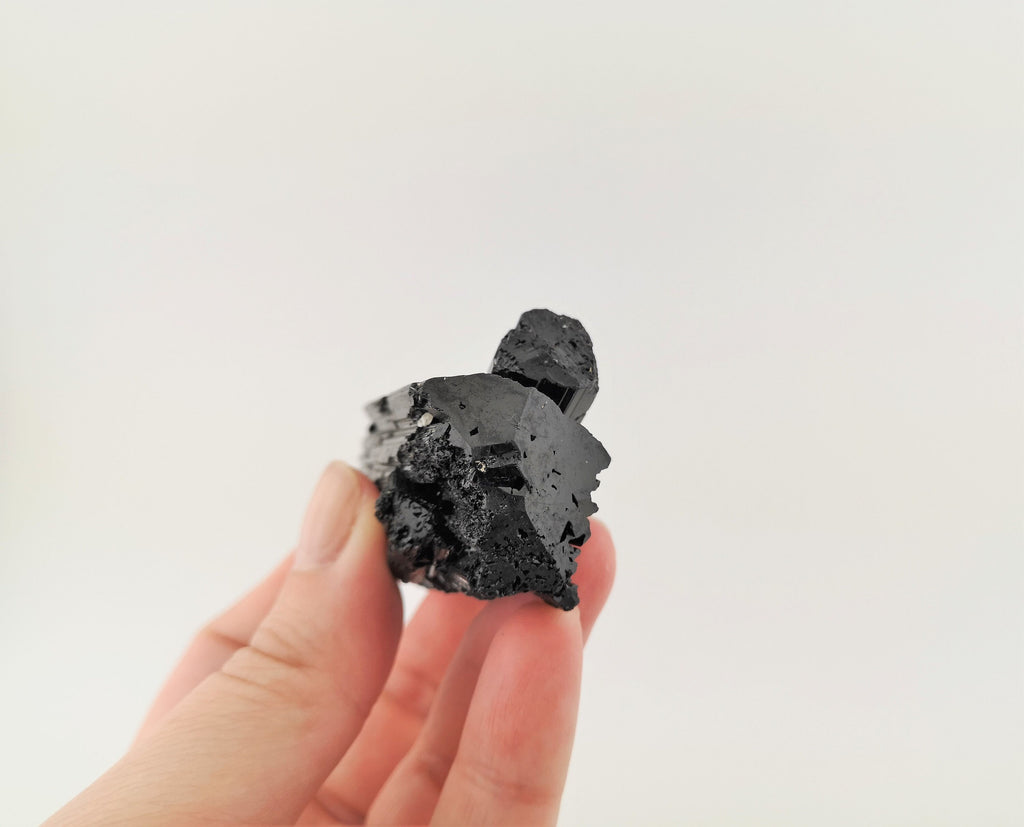 Schwarzer Turmalin Doppelender – Schörl AA, 79 g, Madagaskar – Ansicht 4