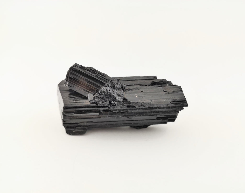 Schwarzer Turmalin Doppelender – Schörl AA, 79 g, Madagaskar – Ansicht 5