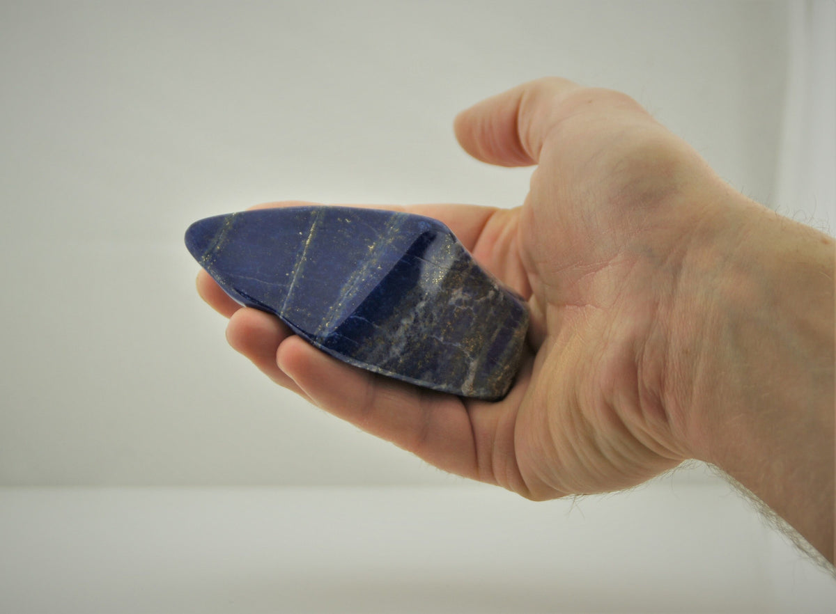 Lapislazuli Freeform Unikat – poliert, 226 g, Afghanistan – Ansicht 6