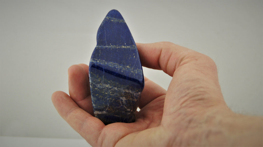 Lapislazuli Freeform Unikat – poliert, 226 g, Afghanistan – Ansicht 8