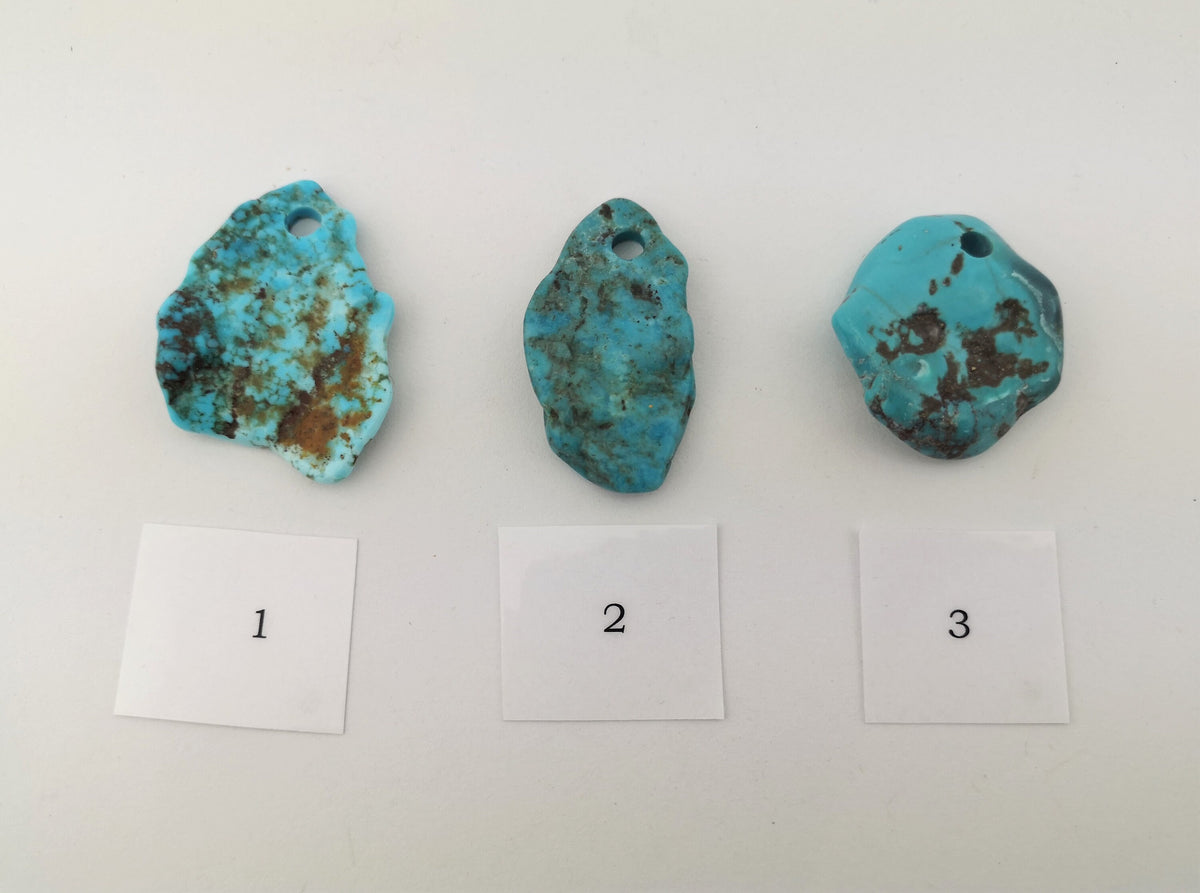 Naturtürkis Anhänger gebohrt – Bild 2