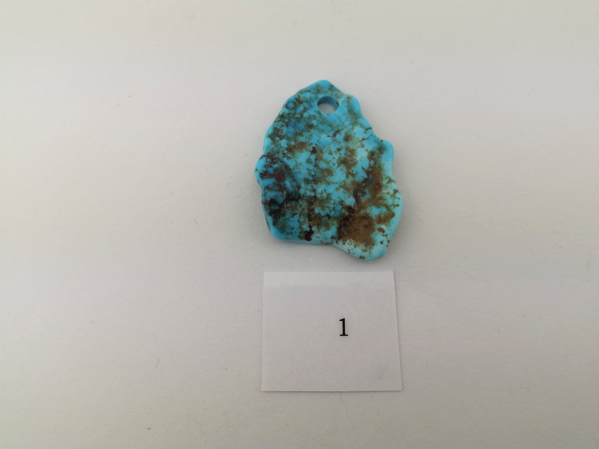 Naturtürkis Anhänger gebohrt – Bild 3