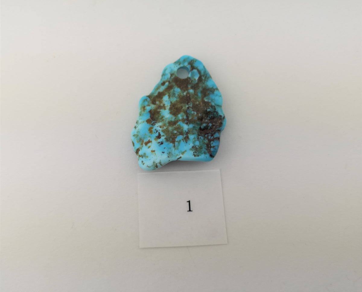 Naturtürkis Anhänger gebohrt – Bild 4