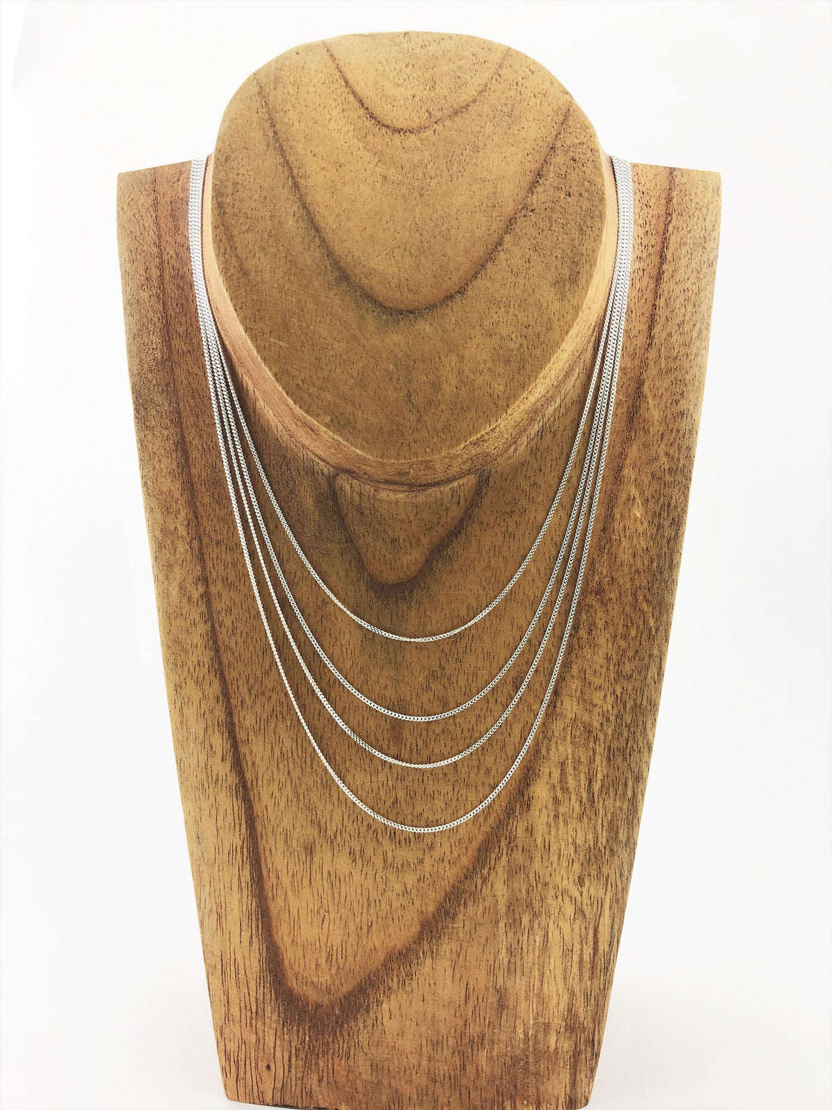 Feine Panzerkette aus 925 Sterling Silber – Ansicht 1