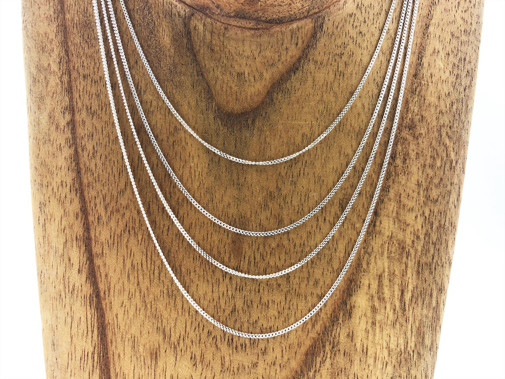 Feine Panzerkette aus 925 Sterling Silber – Ansicht 3