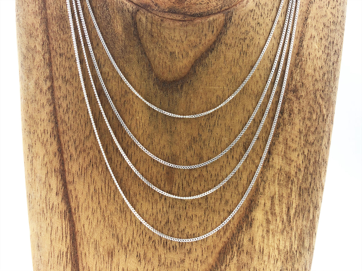 Feine Panzerkette aus 925 Sterling Silber – Ansicht 3