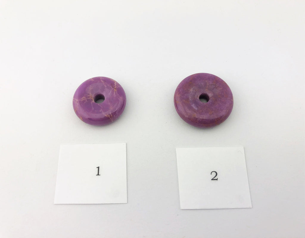 Phosphosiderit Donuts Nr. 1 und Nr. 2