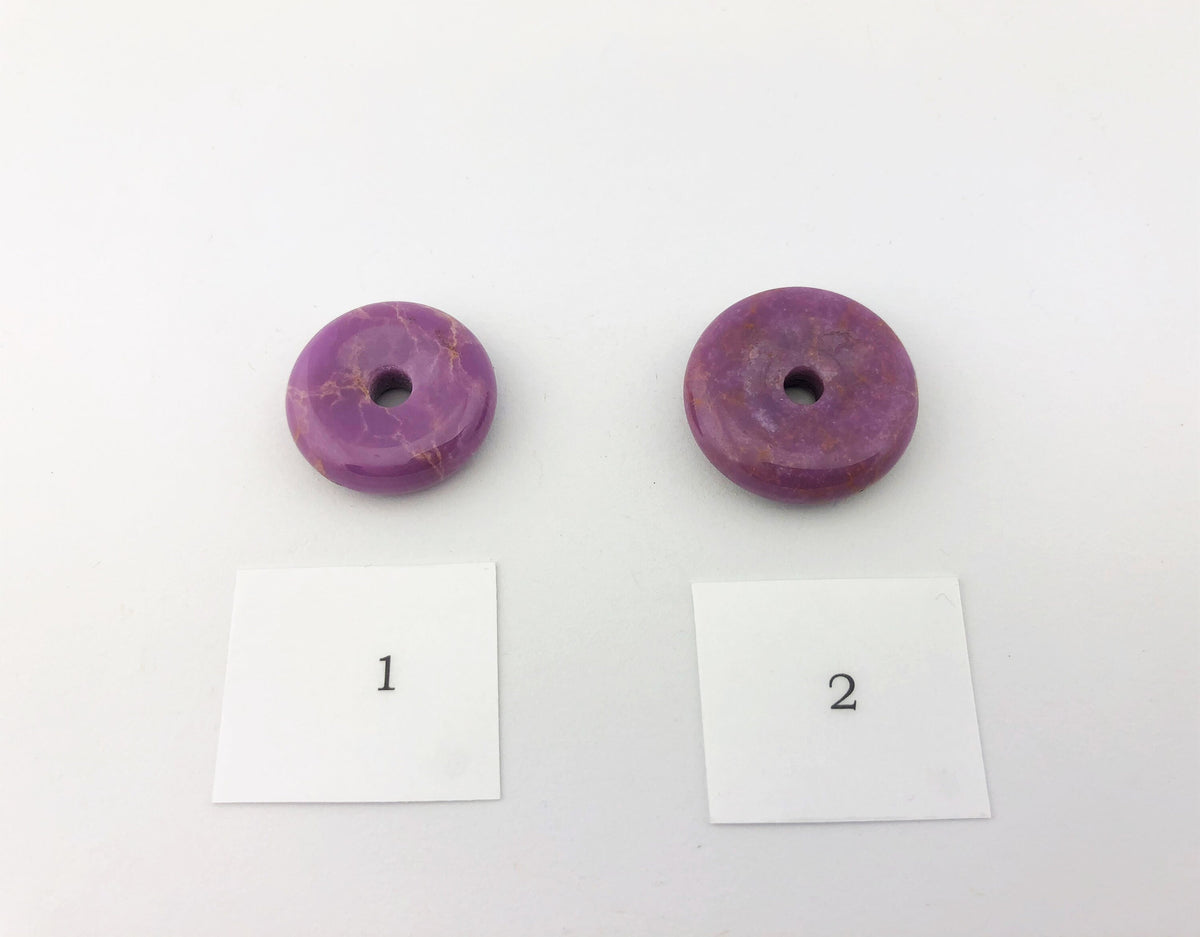 Phosphosiderit Donuts Nr. 1 und Nr. 2