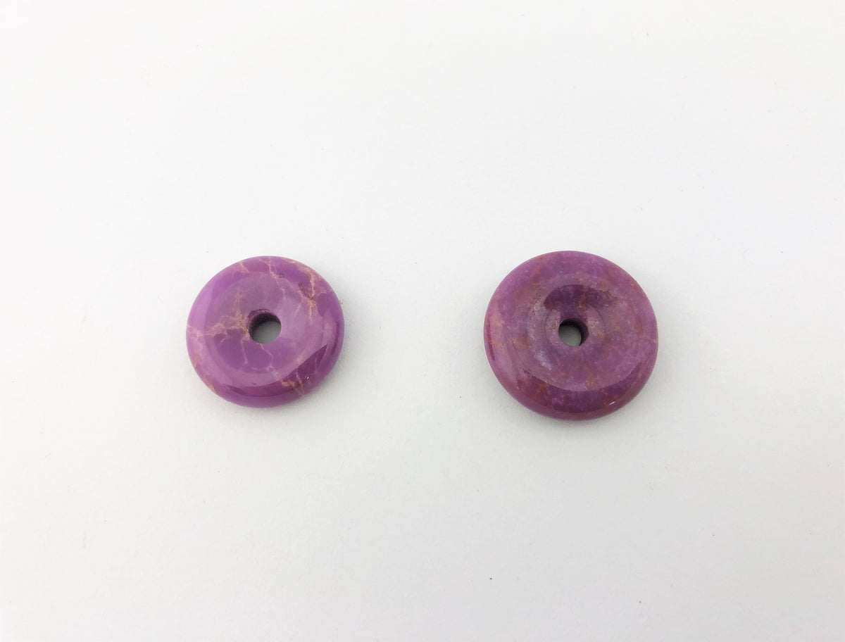 Phosphosiderit Donuts – Vorder- und Rückseite