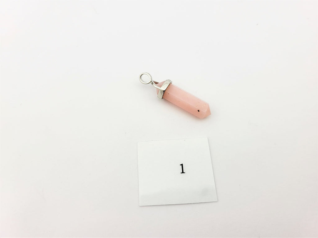 Pink Opal Anhänger 925 Silber – rosa Andenopal Doppelender aus Peru – Bild 2