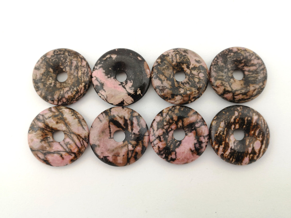 Rhodonit Donuts 30 mm – Hauptbild