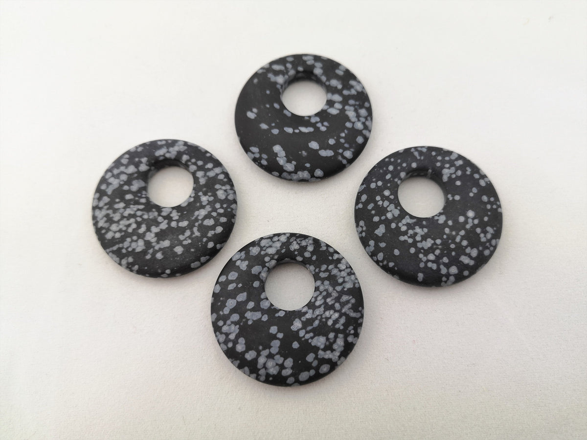 Schneeflocken-Obsidian Gogo-Donut – Ansicht 3