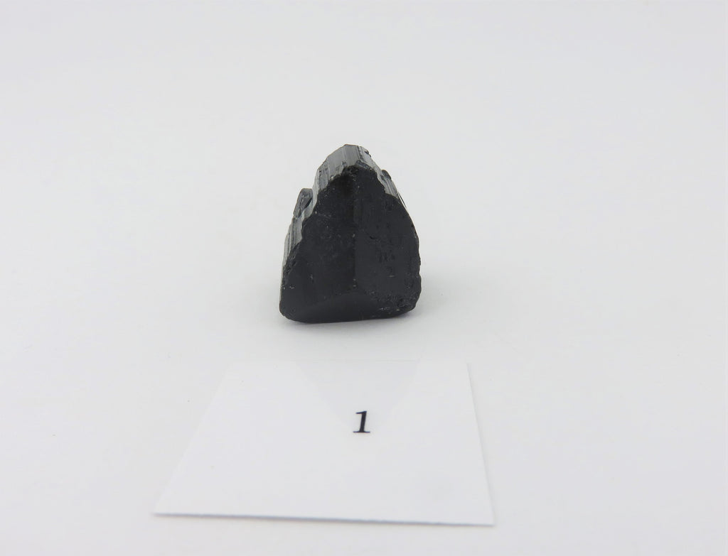 Schwarzer Turmalin Anhänger gebohrt – Schörl aus Madagaskar – ca. 20 × 17 mm – Bild 4