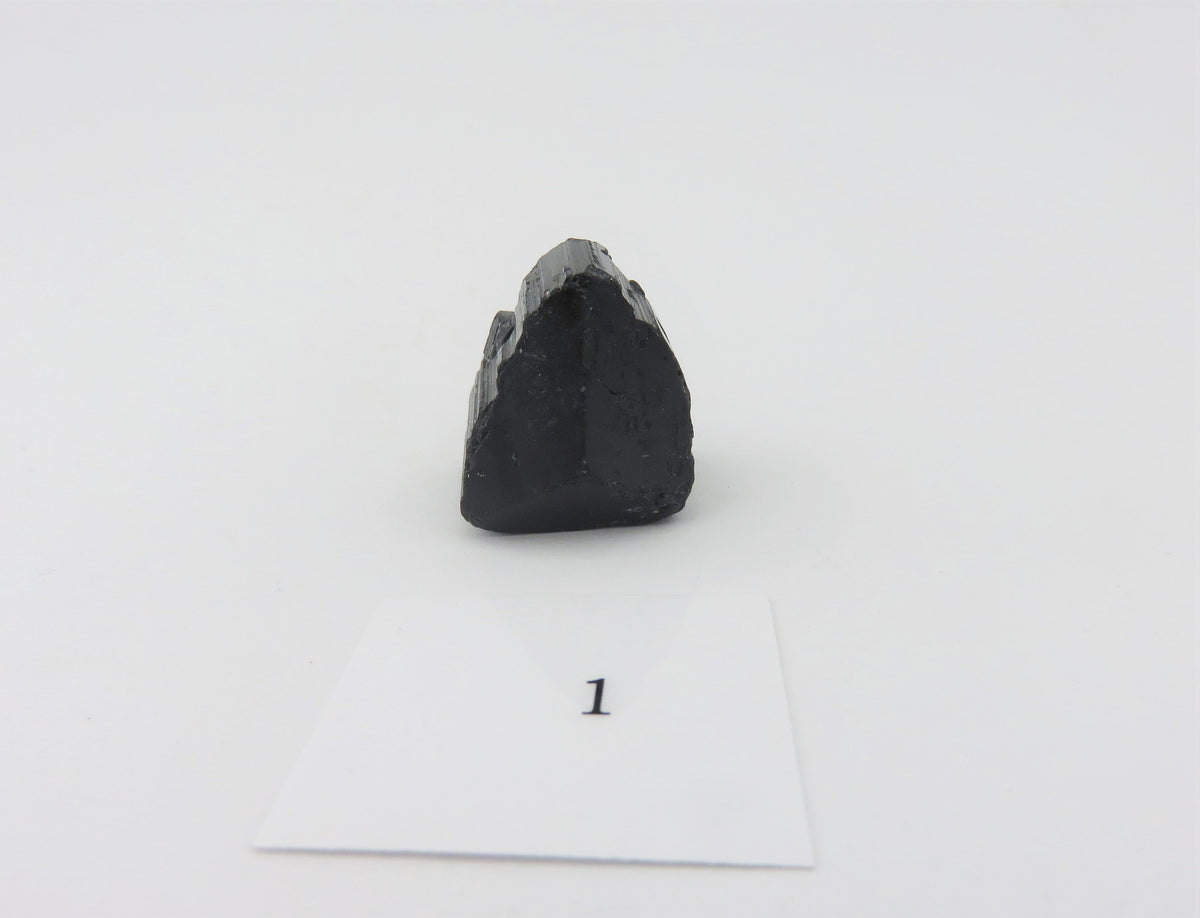 Schwarzer Turmalin Anhänger gebohrt – Schörl aus Madagaskar – ca. 20 × 17 mm – Bild 4