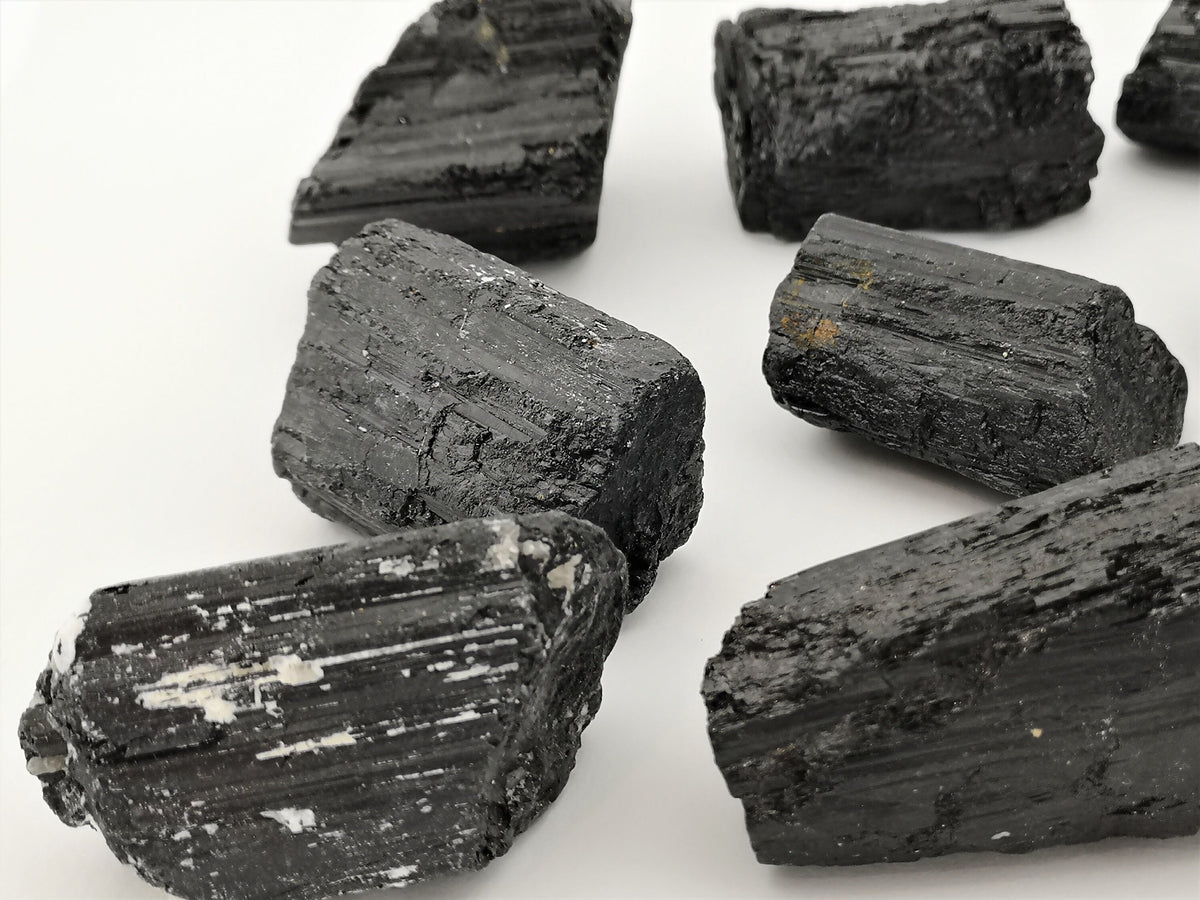 Schwarzer Turmalin Kristall – Schörl A, 60–100 g, Brasilien – Ansicht 5