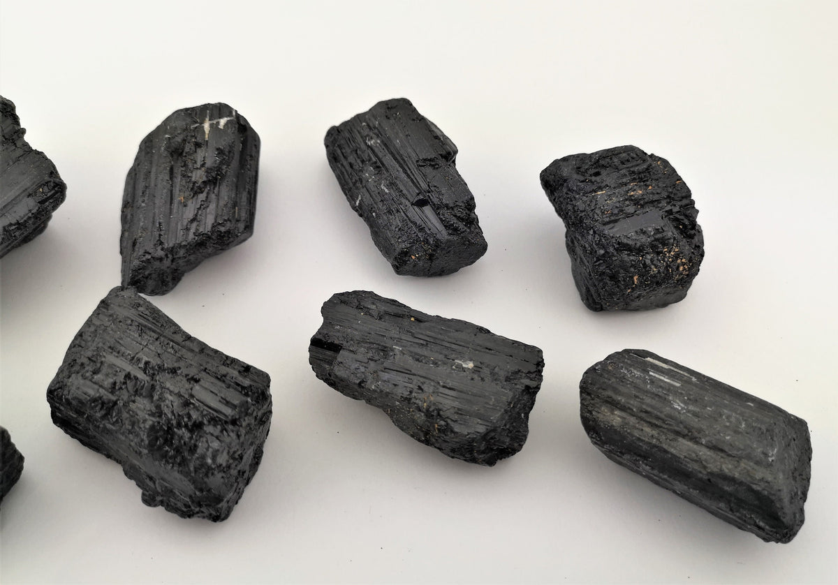 Schwarzer Turmalin Kristall – Schörl A, 60–100 g, Brasilien – Ansicht 7